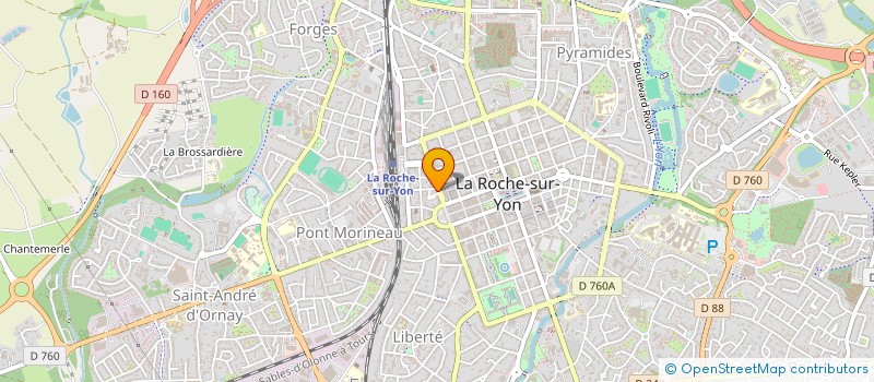 localisation de l'entreprise MADAME CELINE CHEVALIER à LA ROCHE-SUR-YON