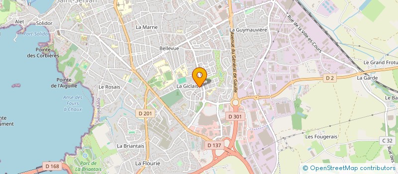 localisation de l'entreprise MADAME CELINE CHEVALIER à SAINT-MALO