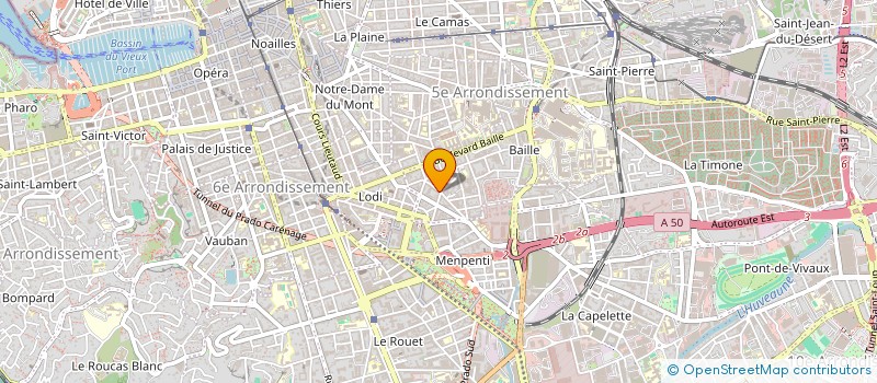 localisation de l'entreprise MADAME CELINE CHEVALLIER à MARSEILLE