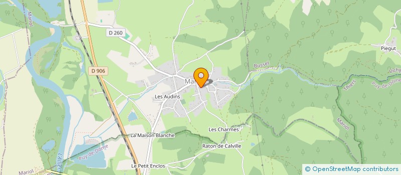 localisation de l'entreprise MADAME CELINE CHEVALLIER à MARIOL