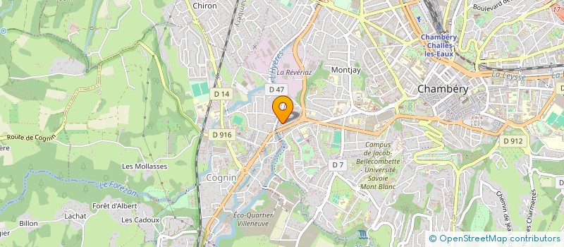 localisation de l'entreprise MADAME CELINE CHIERICI  CHAMBERY