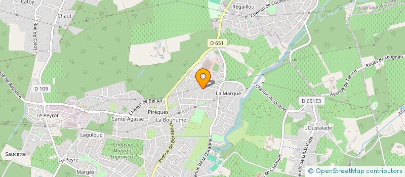 localisation de l'entreprise MADAME CELINE CHOISY  LEOGNAN