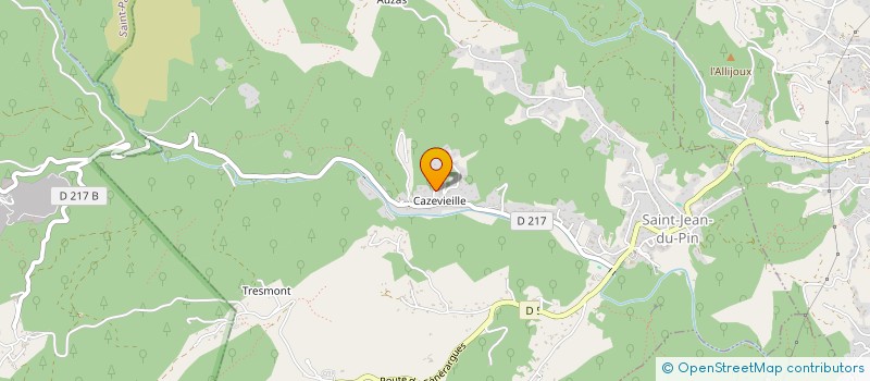 localisation de l'entreprise MADAME CELINE CHRETIEN  SAINT-JEAN-DU-PIN