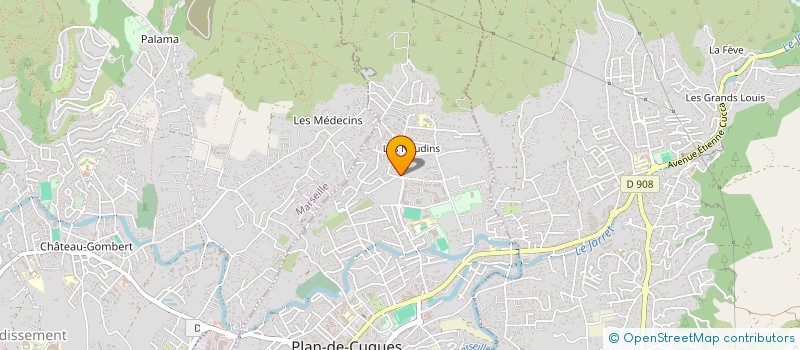 localisation de l'entreprise MADAME CELINE CHRISTIANNE GANCI  PLAN-DE-CUQUES