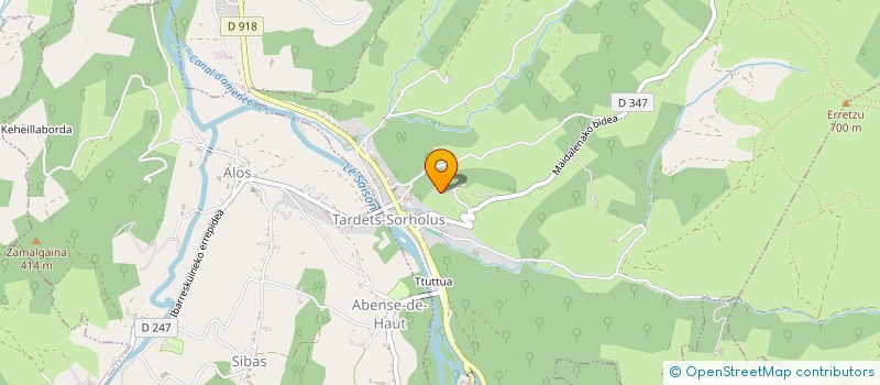 localisation de l'entreprise MADAME CELINE CHUBURU  TARDETS-SORHOLUS