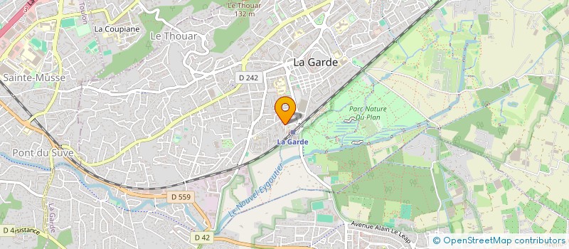 localisation de l'entreprise MADAME CELINE CHUNIAUD  LA GARDE