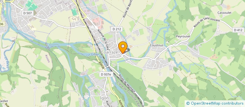 localisation de l'entreprise MADAME CELINE CIESLAK  COARRAZE