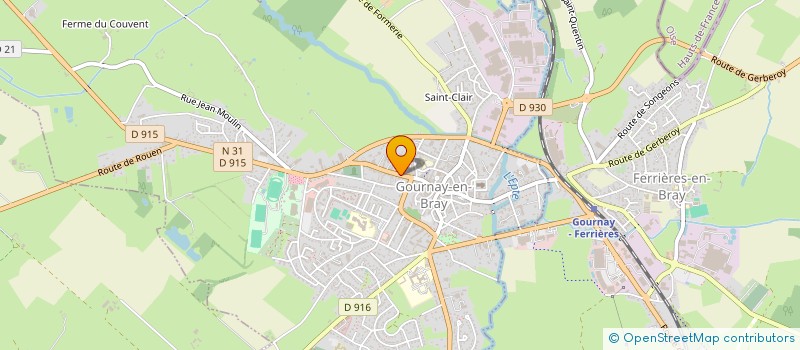 localisation de l'entreprise MADAME CELINE CLABAUT  GOURNAY-EN-BRAY