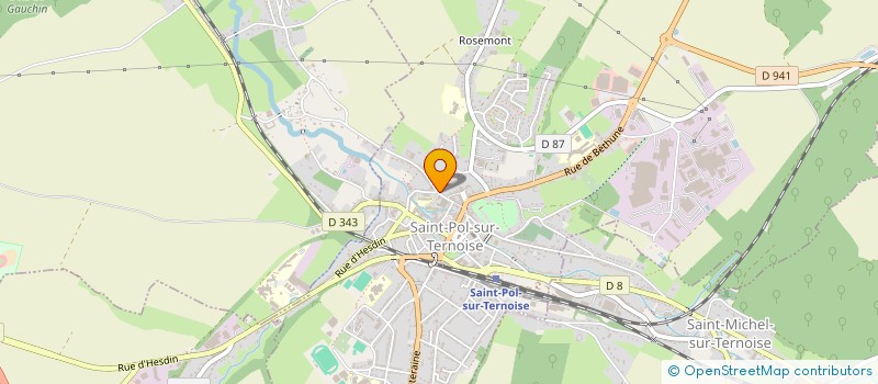 localisation de l'entreprise MADAME CELINE CLAEREBOUT  ST-POL-SUR-TERNOISE