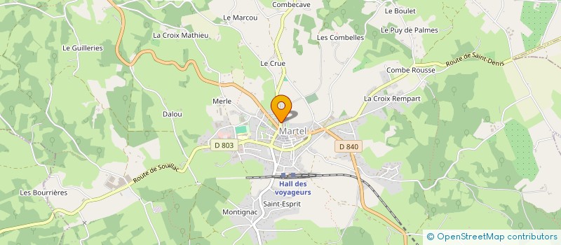 localisation de l'entreprise MADAME CELINE CLAVAL  MARTEL