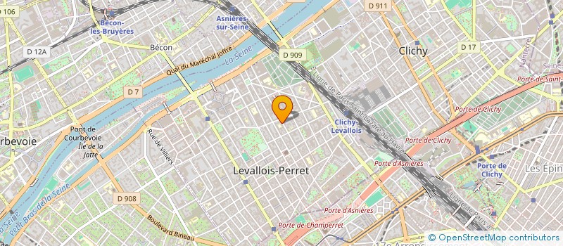 localisation de l'entreprise MADAME CELINE CLAVEAU à LEVALLOIS-PERRET