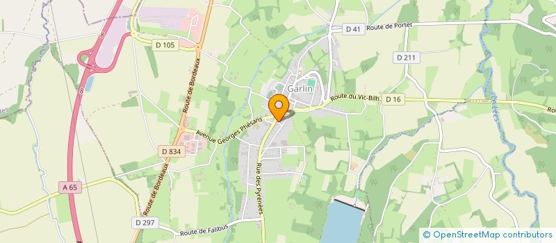 localisation de l'entreprise MADAME CELINE CLAVERIE  GARLIN