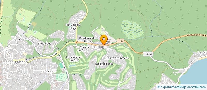 localisation de l'entreprise MADAME CELINE CLEMENT à LACANAU