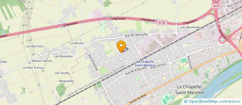 localisation de l'entreprise MADAME CELINE CLER  LA CHAPELLE-SAINT-MESMIN