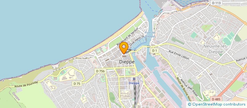 localisation de l'entreprise MADAME CELINE CLET à DIEPPE