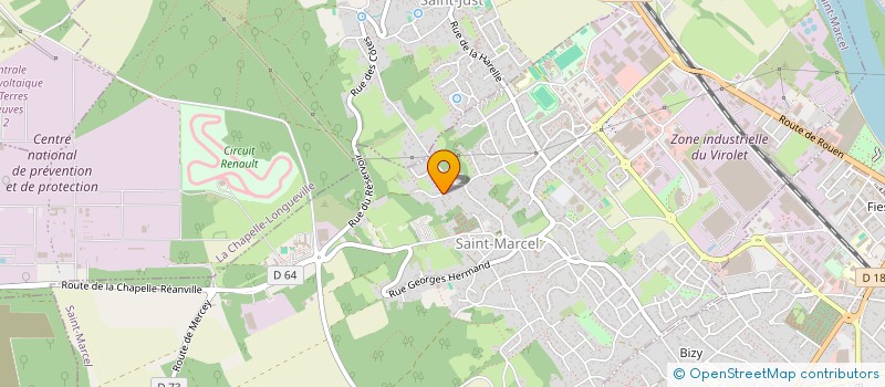 localisation de l'entreprise MADAME CELINE CLOVIN  SAINT-MARCEL