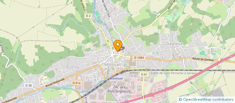 localisation de l'entreprise MADAME CELINE CLUCHIER à MONTLUEL