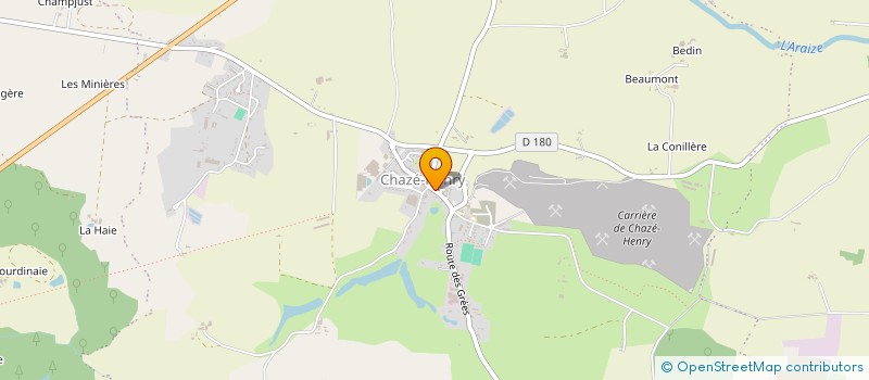 localisation de l'entreprise MADAME CELINE COCHIN  OMBREE D'ANJOU