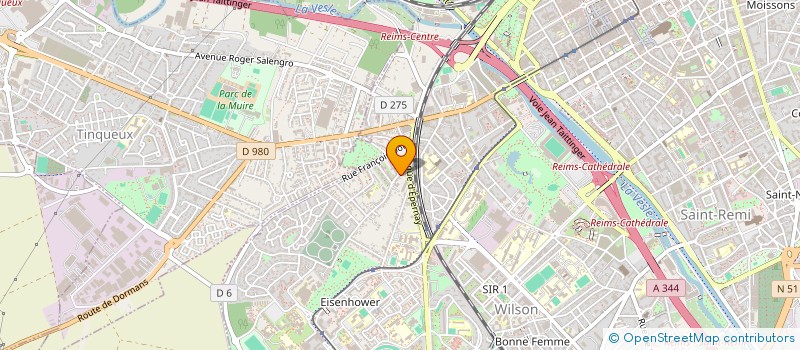 localisation de l'entreprise MADAME CELINE COFFINET  REIMS