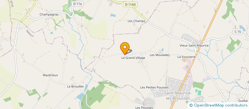 localisation de l'entreprise MADAME CELINE COIGNAC à SAINT-MAURICE-LES-BROUSSES