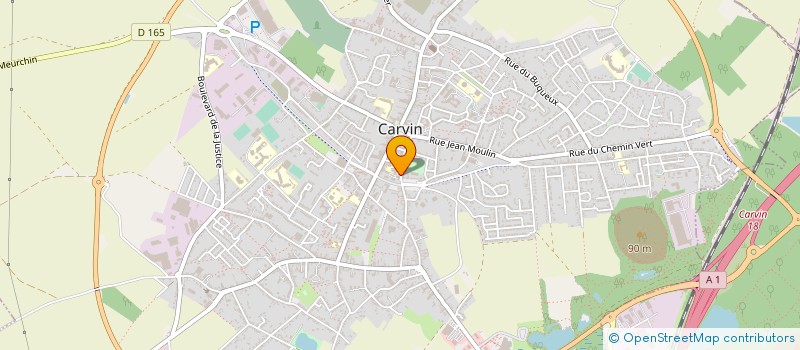 localisation de l'entreprise MADAME CELINE COLART  CARVIN