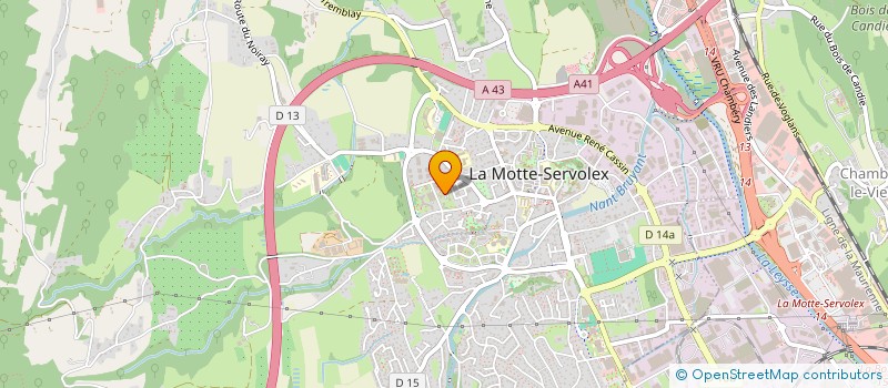 localisation de l'entreprise MADAME CELINE COLOMBAT  LA MOTTE-SERVOLEX