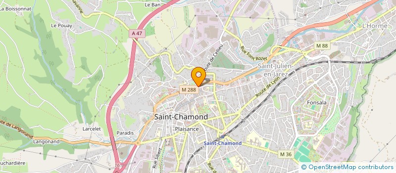 localisation de l'entreprise MADAME CELINE COLOMBIER à SAINT-CHAMOND