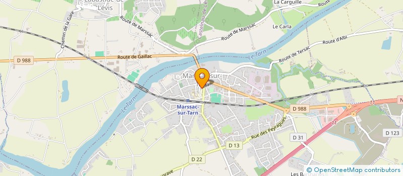 localisation de l'entreprise MADAME CELINE COMANDON  LABASTIDE-DE-LEVIS