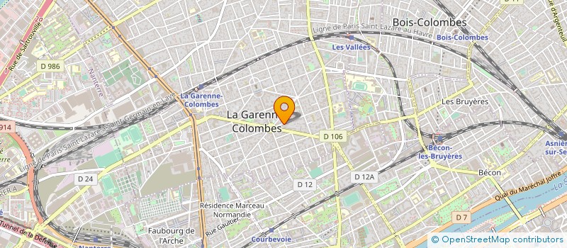 localisation de l'entreprise MADAME CELINE COMBE à LA GARENNE-COLOMBES