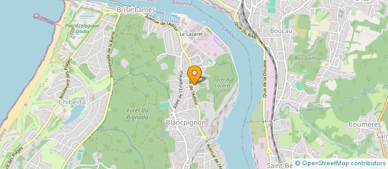 localisation de l'entreprise MADAME CELINE COMPAGNON  ANGLET