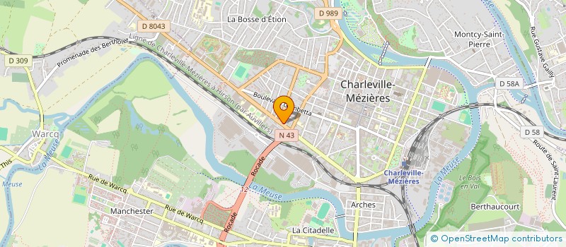 localisation de l'entreprise MADAME CELINE COPIN  CHARLEVILLE-MEZIERES