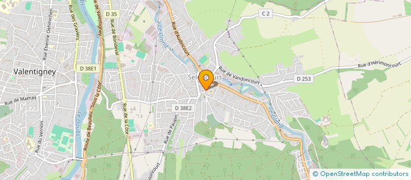 localisation de l'entreprise MADAME CELINE COQUARD  SELONCOURT