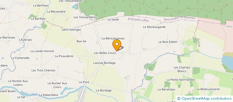 localisation de l'entreprise MADAME CELINE COQUEREAU  ERCE-PRES-LIFFRE