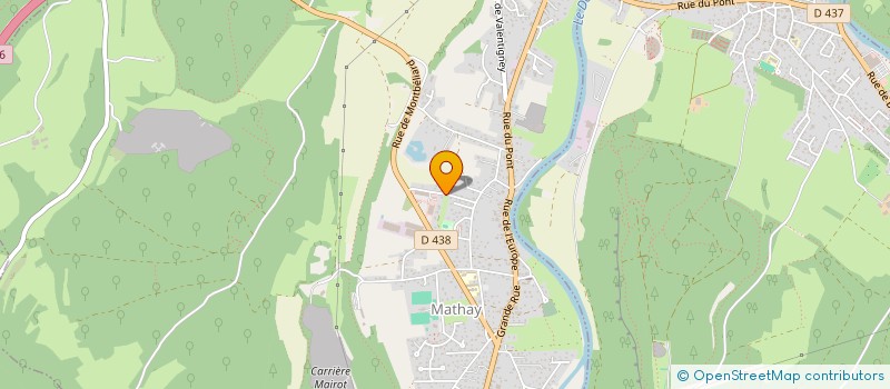 localisation de l'entreprise MADAME CELINE COQUET  MATHAY