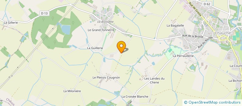 localisation de l'entreprise MADAME CELINE CORCAUD  CHAUCHE