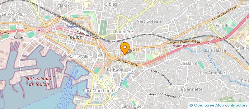 localisation de l'entreprise MADAME CELINE CORDIER  TOULON