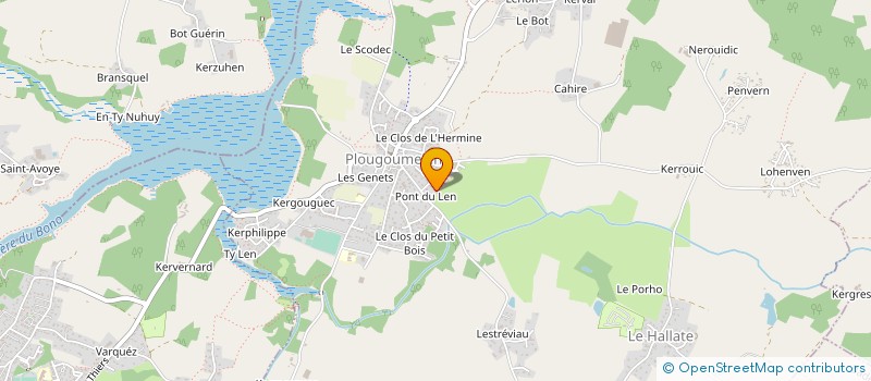localisation de l'entreprise MADAME CELINE CORLOBE à PLOUGOUMELEN