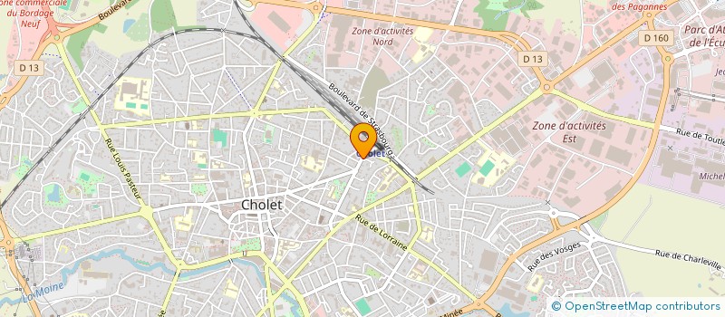 localisation de l'entreprise MADAME CELINE CORMIER à CHOLET