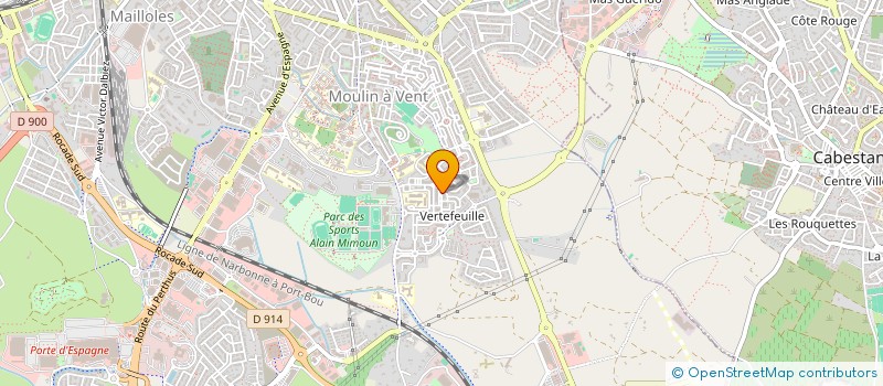 localisation de l'entreprise MADAME CELINE CORNILLE  PERPIGNAN