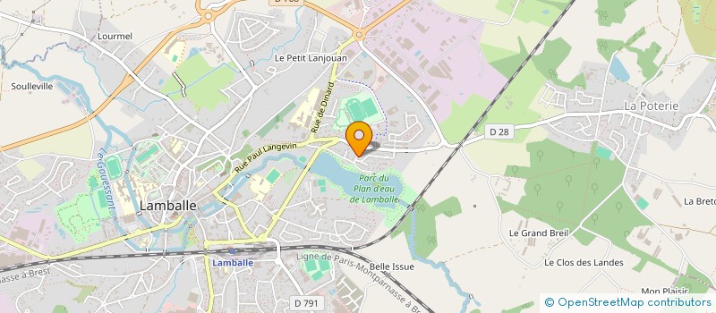 localisation de l'entreprise MADAME CELINE CORNILLET  LAMBALLE-ARMOR