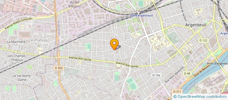 localisation de l'entreprise MADAME CELINE CORREIA  ARGENTEUIL