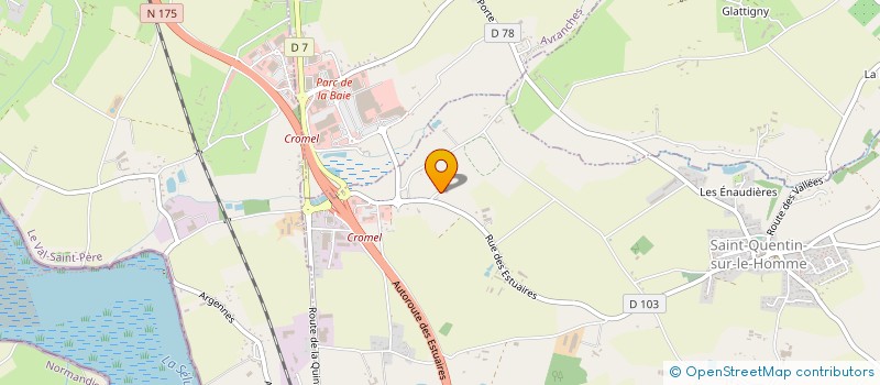 localisation de l'entreprise MADAME CELINE COSSE  SAINT-QUENTIN-SUR-LE-HOMME