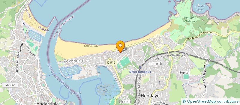 localisation de l'entreprise MADAME CELINE COTINAT à HENDAYE