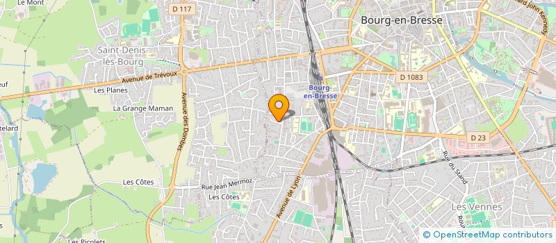 localisation de l'entreprise MADAME CELINE COTTANCEAU à BOURG-EN-BRESSE