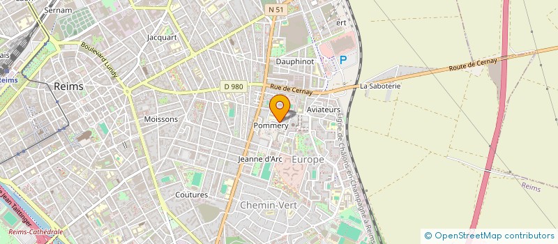 localisation de l'entreprise MADAME CELINE COUCHOT à REIMS
