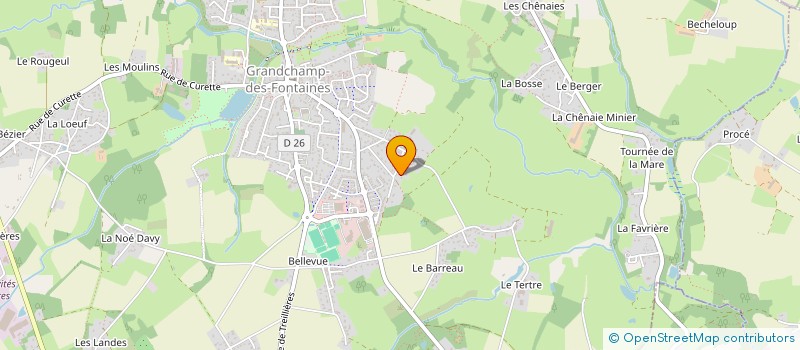 localisation de l'entreprise MADAME CELINE COULON à GRANDCHAMP-DES-FONTAINES