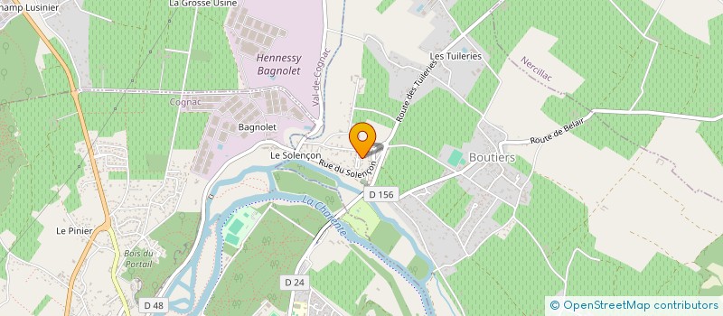 localisation de l'entreprise MADAME CELINE COUMAILLEAU à BOUTIERS-SAINT-TROJAN