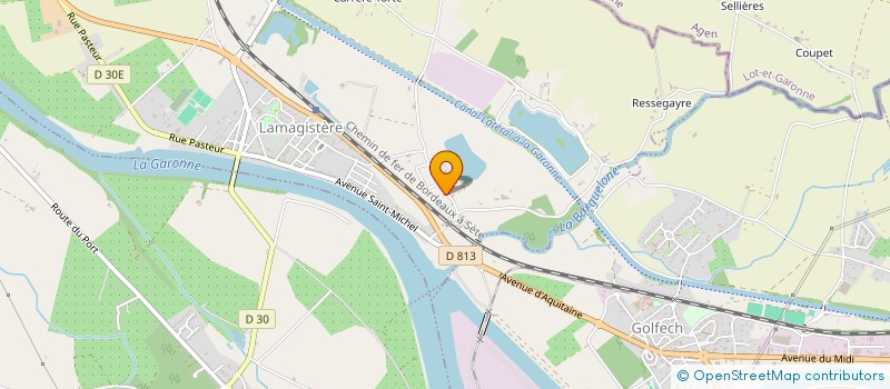 localisation de l'entreprise MADAME CELINE COUPEAU  LAMAGISTERE