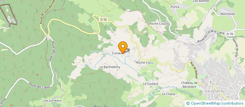 localisation de l'entreprise MADAME CELINE COURBIERE  VAUGNERAY