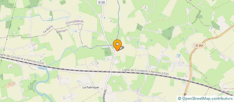 localisation de l'entreprise MADAME CELINE COURDOISY  SAVIGNE L EVEQUE